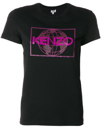Женская черная футболка от Kenzo