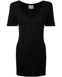 Женская черная футболка от Laneus