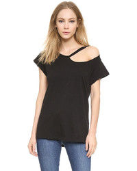 Женская черная футболка от LnA