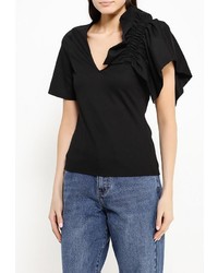 Женская черная футболка от LOST INK