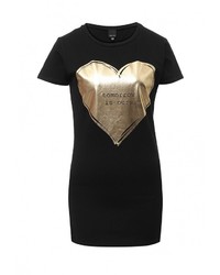 Женская черная футболка от LOST INK