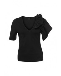 Женская черная футболка от LOST INK