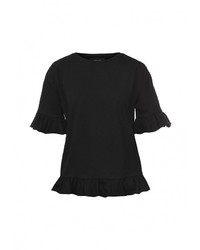 Женская черная футболка от LOST INK