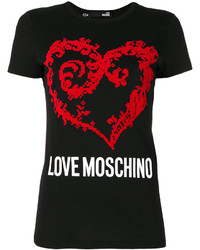 Женская черная футболка от Love Moschino