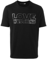 Мужская черная футболка от Love Moschino