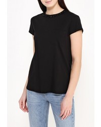 Женская черная футболка от Lusio