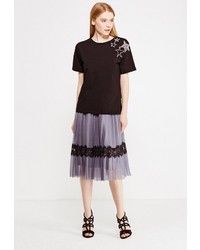 Женская черная футболка от Lusio