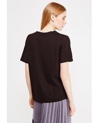 Женская черная футболка от Lusio