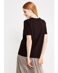 Женская черная футболка от Lusio