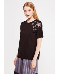 Женская черная футболка от Lusio