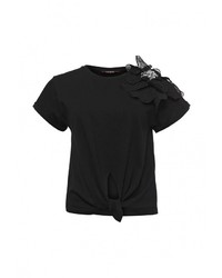 Женская черная футболка от Lusio