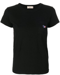 Женская черная футболка от MAISON KITSUNE