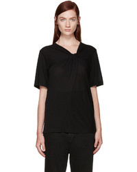 Женская черная футболка от Maison Margiela