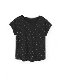 Женская черная футболка от Mango