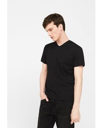 Мужская черная футболка от Mango Man