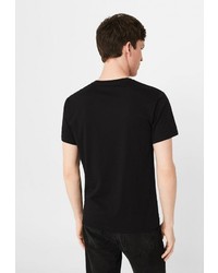 Мужская черная футболка от Mango Man