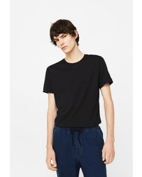 Мужская черная футболка от Mango Man