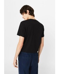 Мужская черная футболка от Mango Man