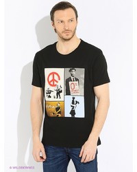 Мужская черная футболка от Marco Masini