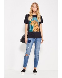 Женская черная футболка от Medicine