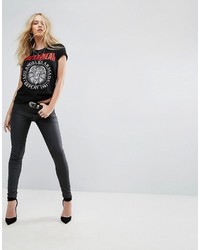 Женская черная футболка от Replay