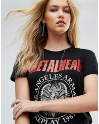 Женская черная футболка от Replay