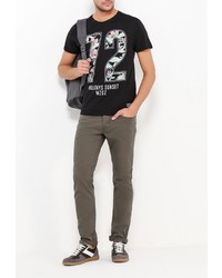 Мужская черная футболка от Mezaguz