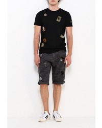 Мужская черная футболка от Mezaguz