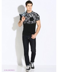 Мужская черная футболка от Mezaguz