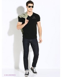 Мужская черная футболка от Mezaguz