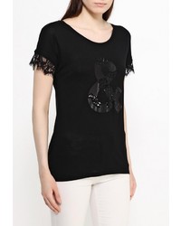 Женская черная футболка от Motivi