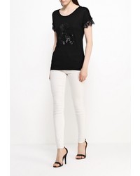 Женская черная футболка от Motivi