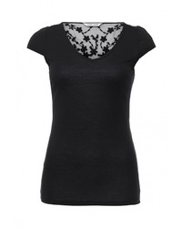 Женская черная футболка от Naf Naf