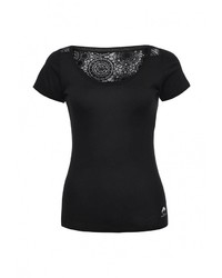 Женская черная футболка от Naf Naf