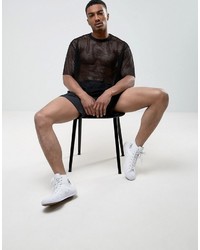 Мужская черная футболка от Weekday