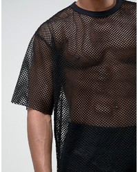 Мужская черная футболка от Weekday