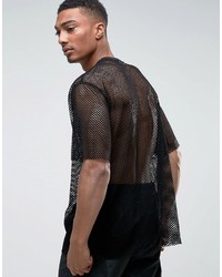 Мужская черная футболка от Weekday