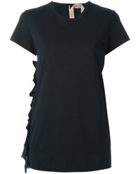 Женская черная футболка от No.21