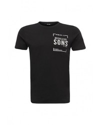 Мужская черная футболка от Only &amp; Sons