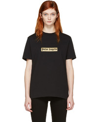 Женская черная футболка от Palm Angels