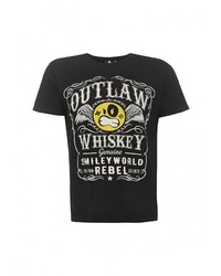 Мужская черная футболка от Piazza Italia