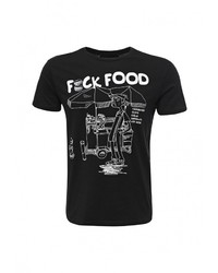 Мужская черная футболка от Piazza Italia