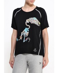 Женская черная футболка от Puma