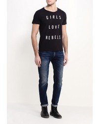 Мужская черная футболка от Replay