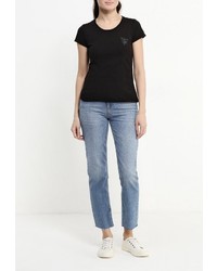 Женская черная футболка от Rifle