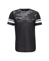 Мужская черная футболка от River Island