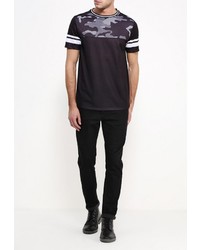 Мужская черная футболка от River Island