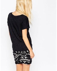 Женская черная футболка от Ichi