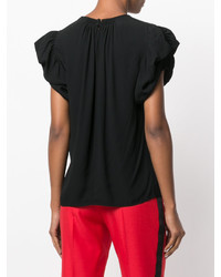 Женская черная футболка от Chloé