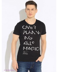 Мужская черная футболка от s.Oliver